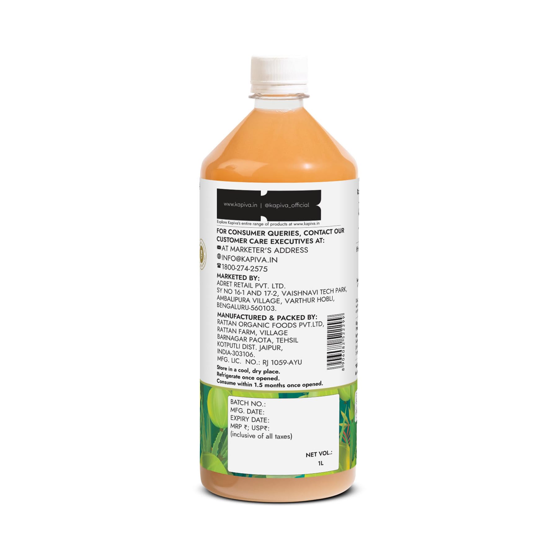 Kapiva Aloe Vera + Amla Juice (2L) – view 6