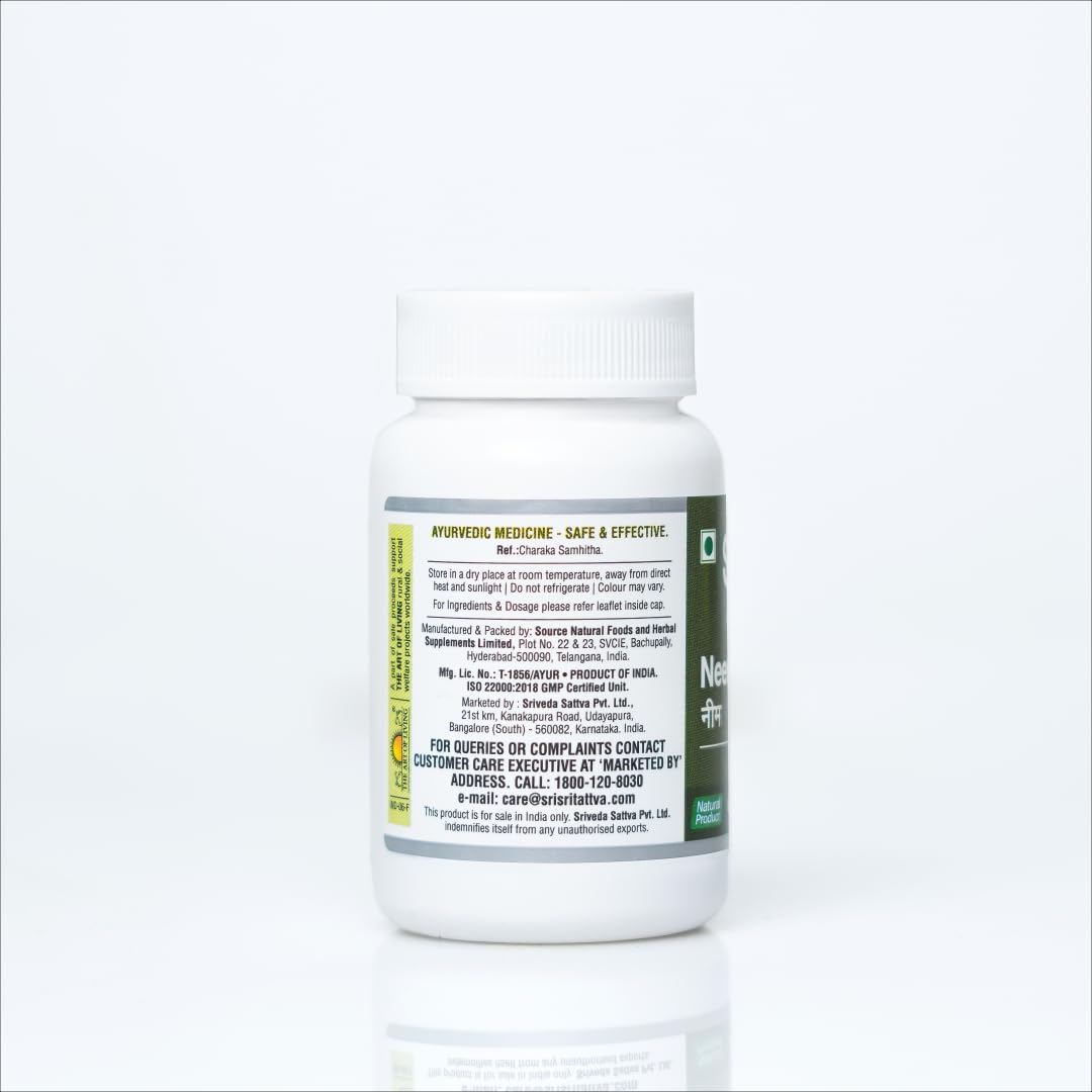 Sri Sri Tattva Neem Tablet 300mg, 60Tab – view 3