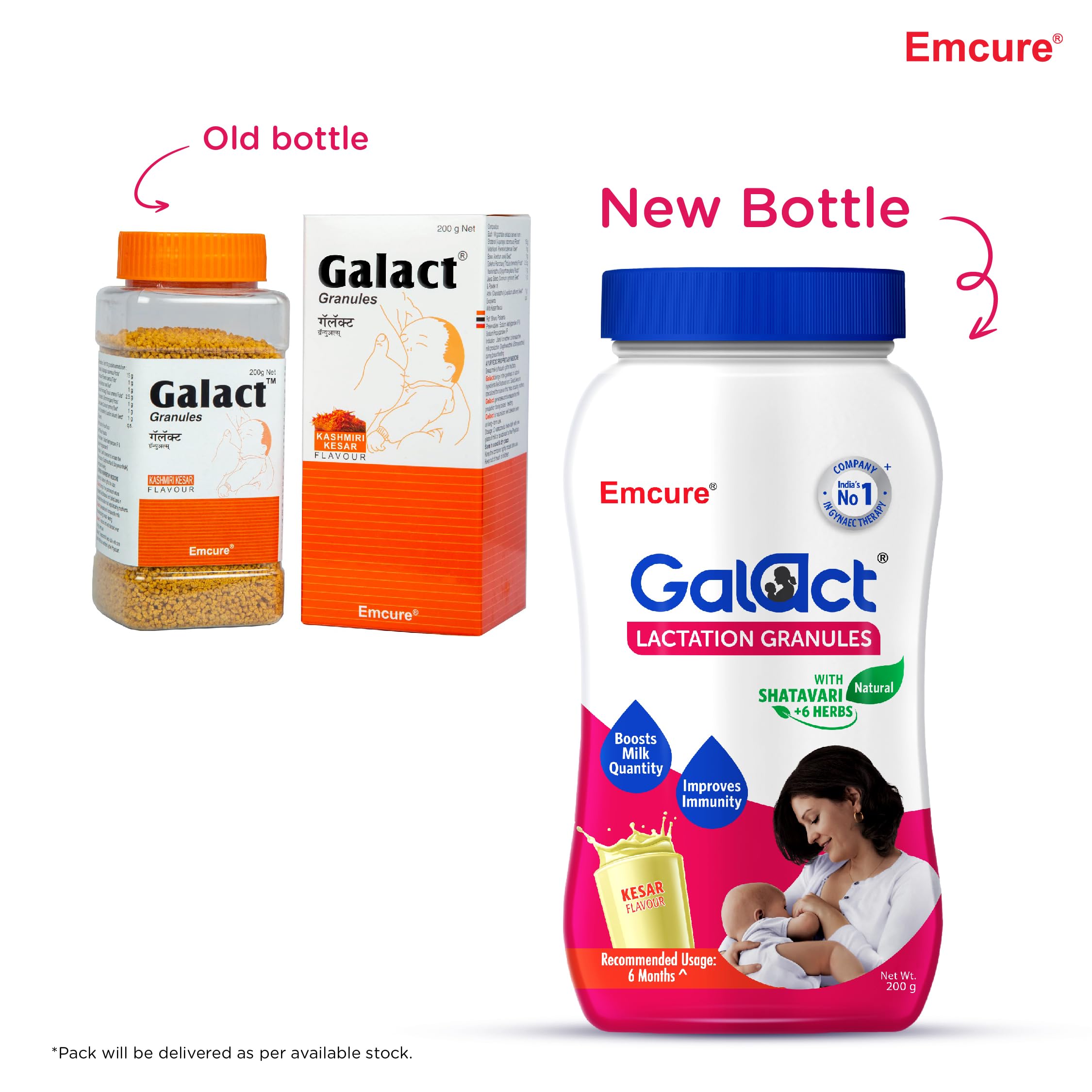 Galact Granules - Lactation Supplement with Shatavari to increase breast milk - Kesar flavour 400g – view 2