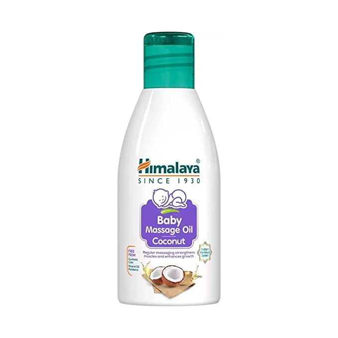 Himalaya coconut baby massage oil 200 ml bottle packaging