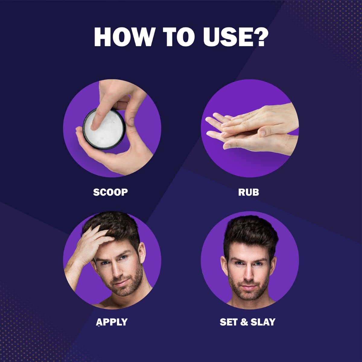 Set Wet Hair Wax For Men - Matte Wax, 60g – view 5