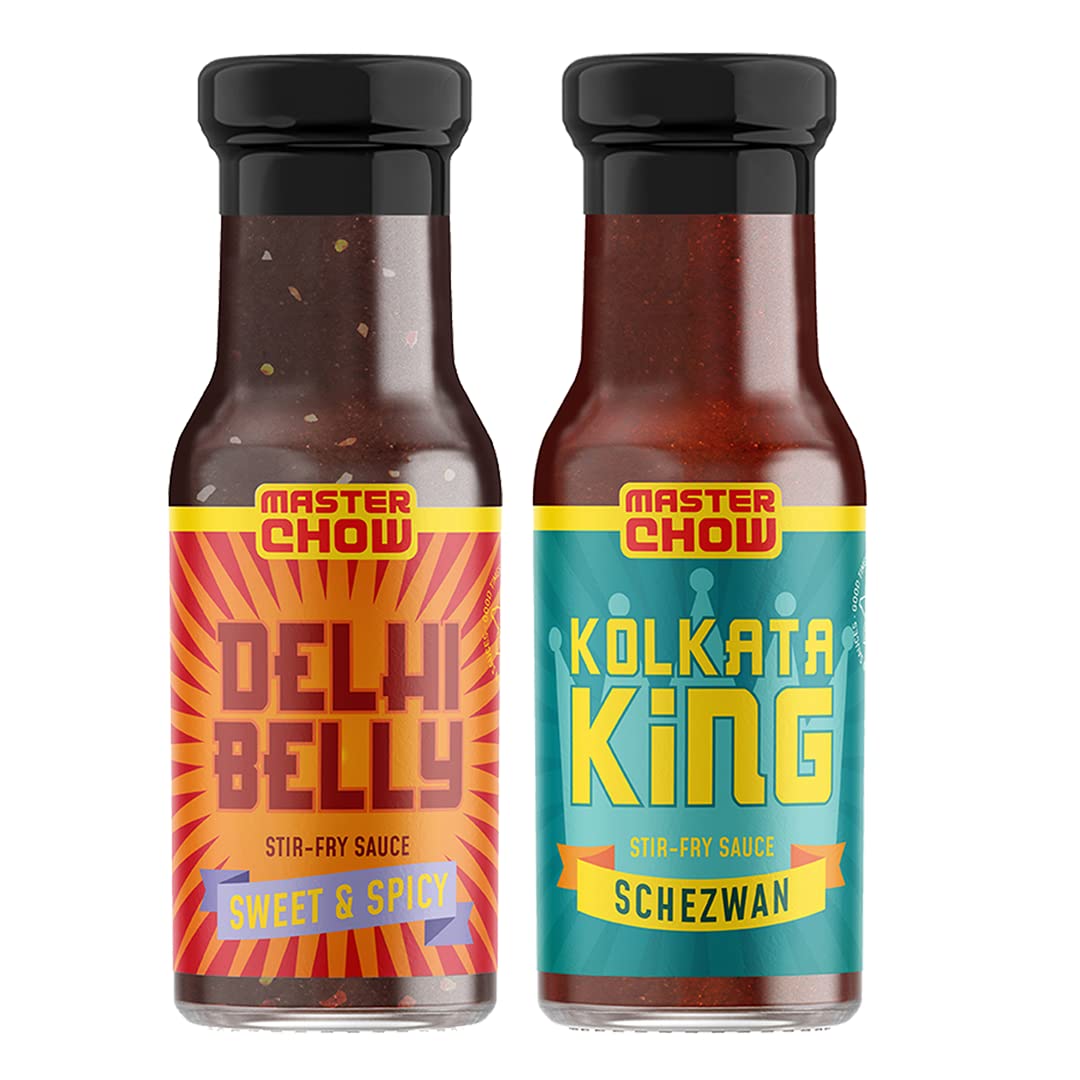 MasterChow cooking sauce kit with Kolkata King and sweet spicy Delhi Belly
