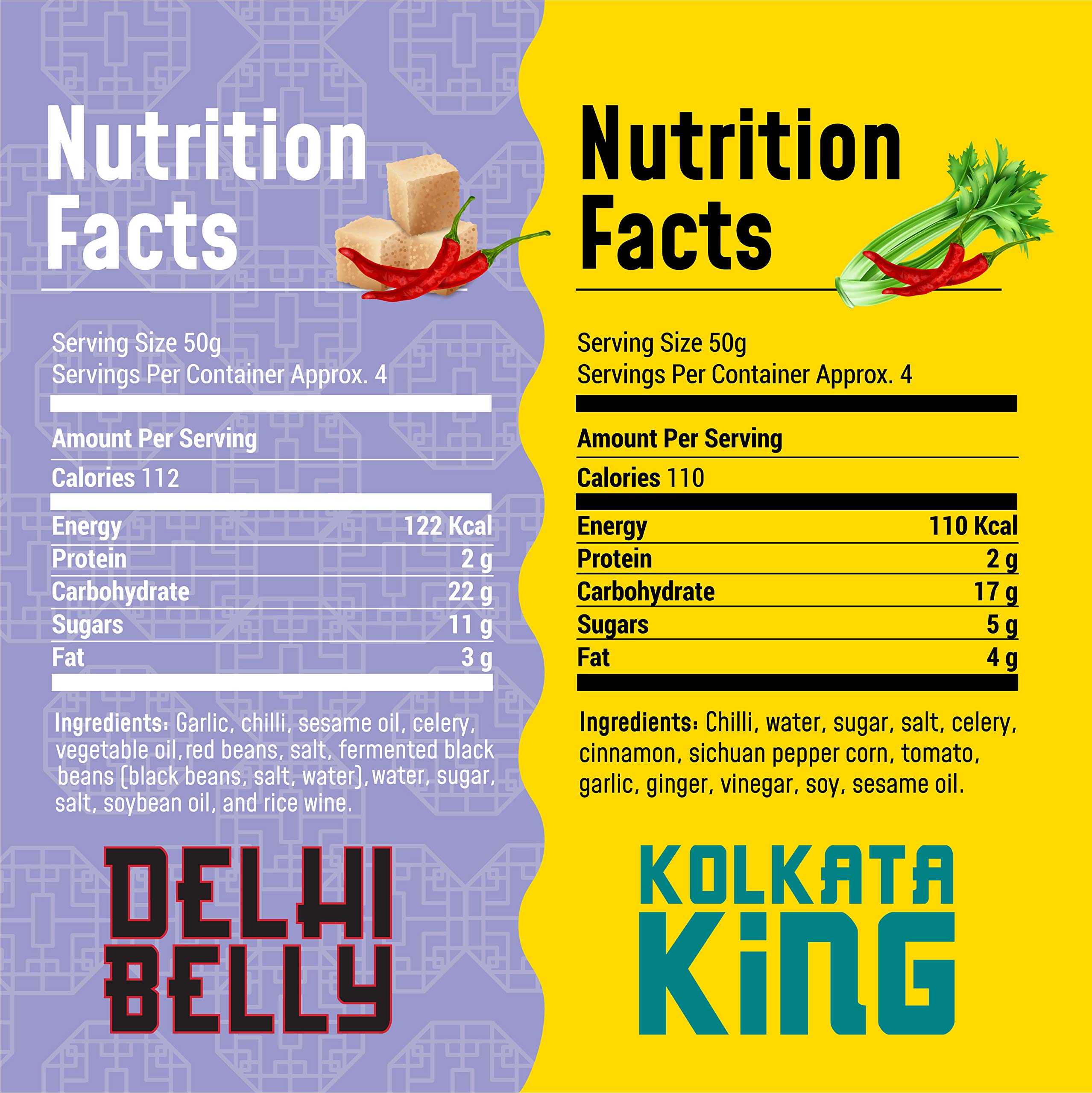 MasterChow Chilli Chicken/Paneer Kit with Kolkata King (220g) and Sweet and Spicy Delhi Belly (220g) Cooking Sauce – view 3