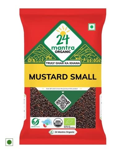 24 Mantra Organic Mustard Seeds Small/Sarson k beenj/Ava Ginjalu - 100gms – view 2