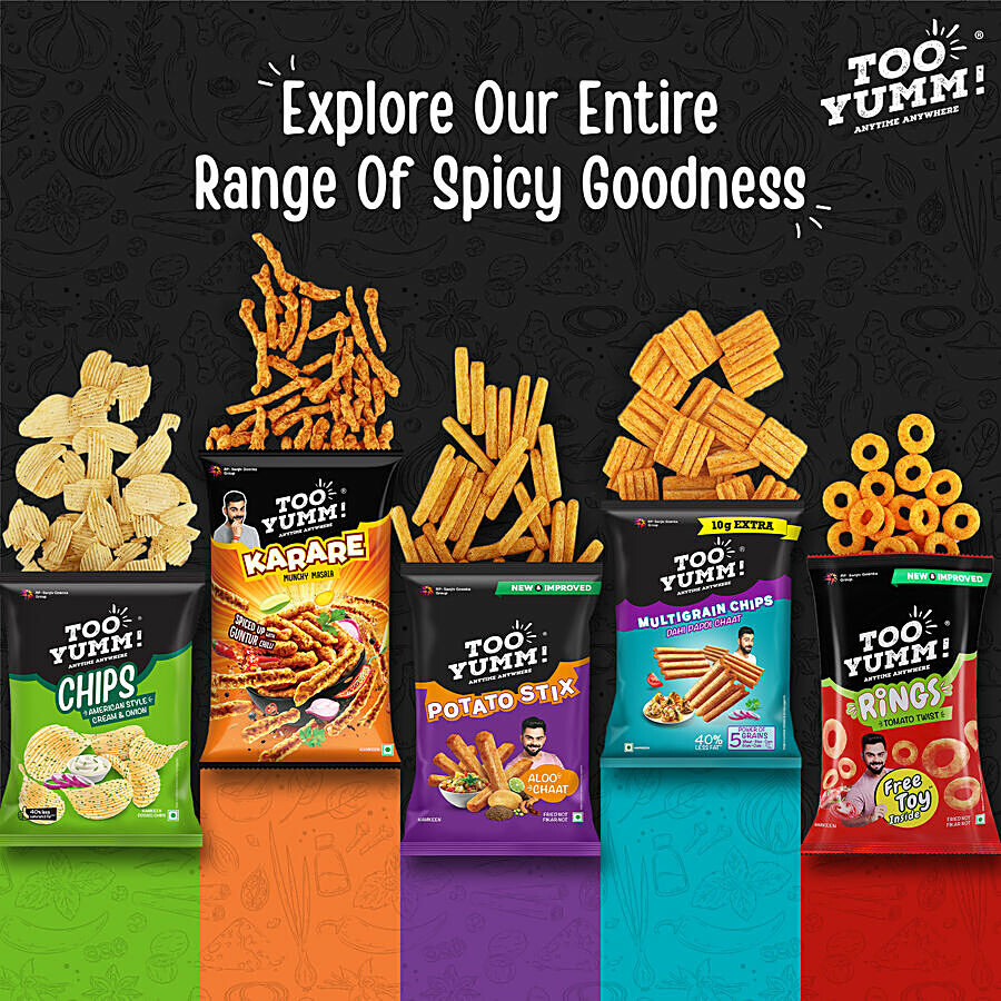 Too Yumm! Chili Chataka Flavour Veggie Stix Namkeen 75 g – view 8