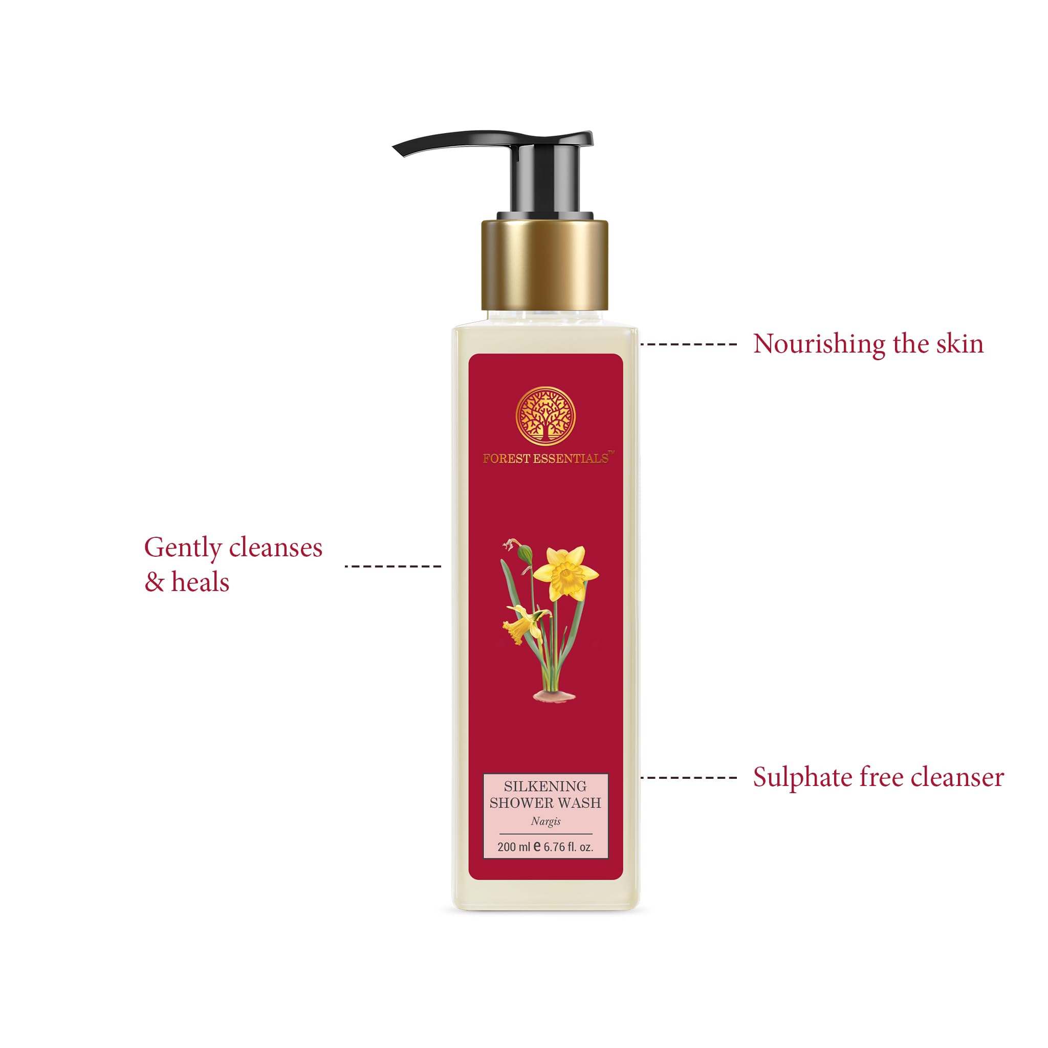 Forest Essentials Silkening Shower Wash Nargis – view 2