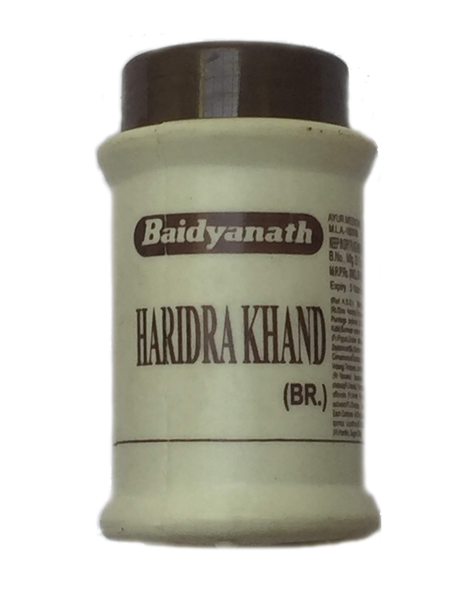 Baidyanath Jhansi Haridra Khand 100 g bottle packaging