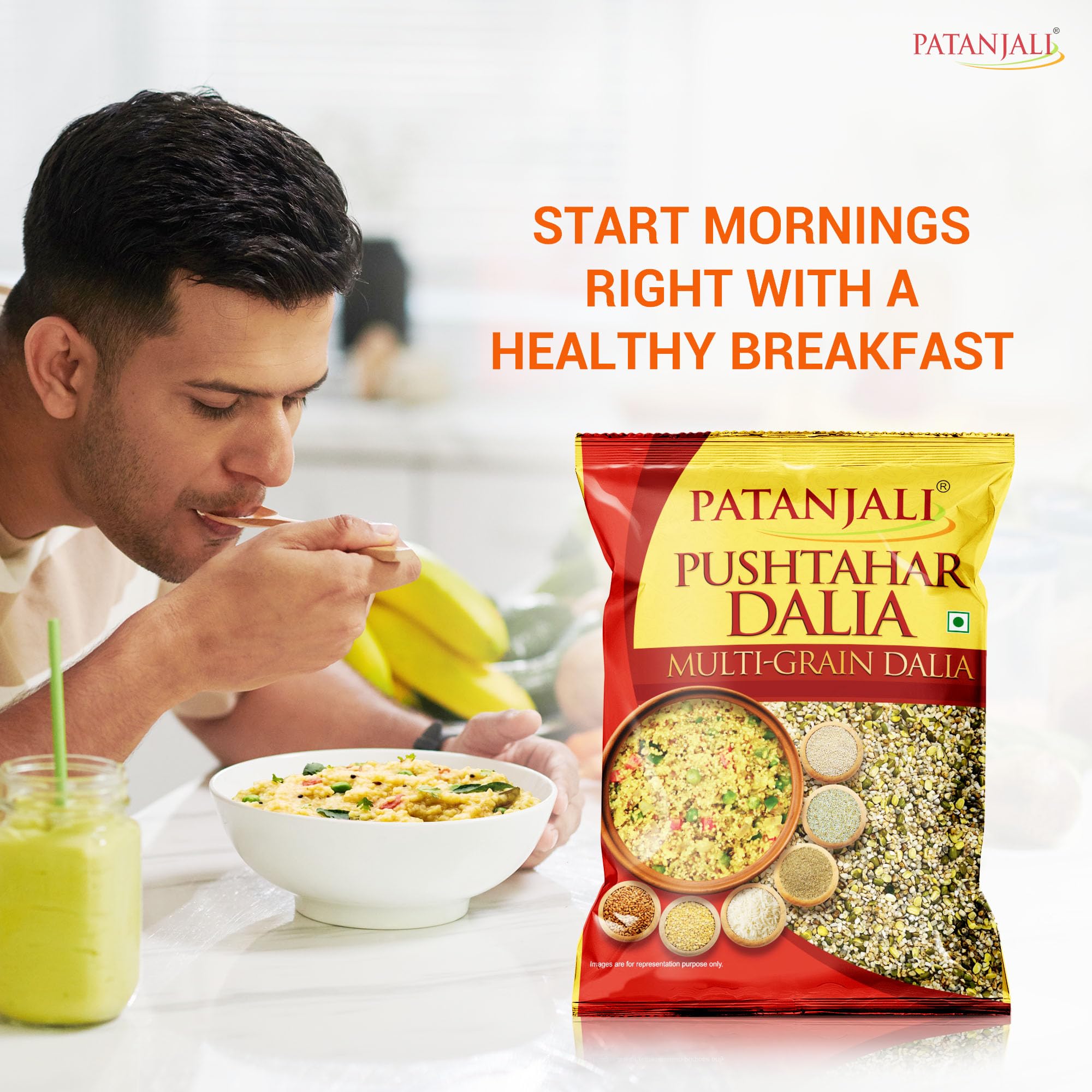 Patanjali Pushtahar Dalia 500g, Rich in Protein & Dietary Fibre, Good for Weight Loss, Easy to Cook Healthy and Light Breakfast – view 4