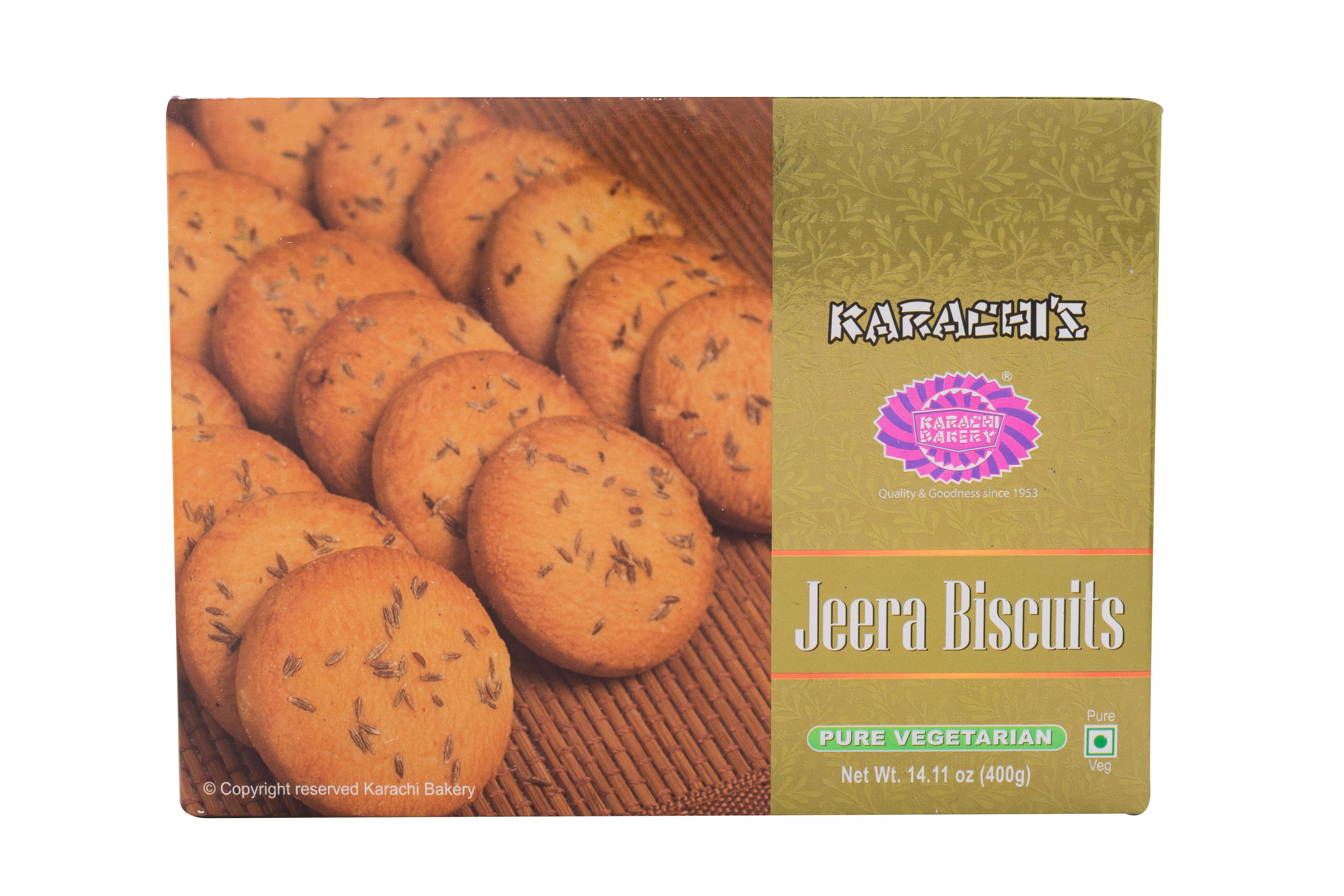 Karachi Bakery Premium Jeera Biscuits 400G  (Pack Of 2)