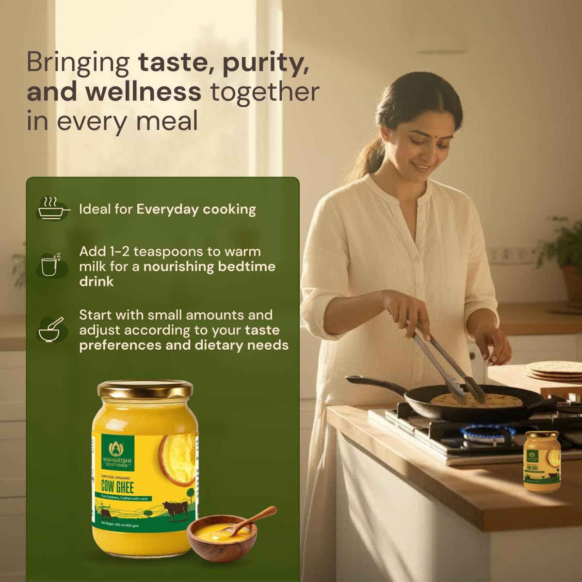 Maharishi Ayurveda Organic Certified Cow Ghee – view 7