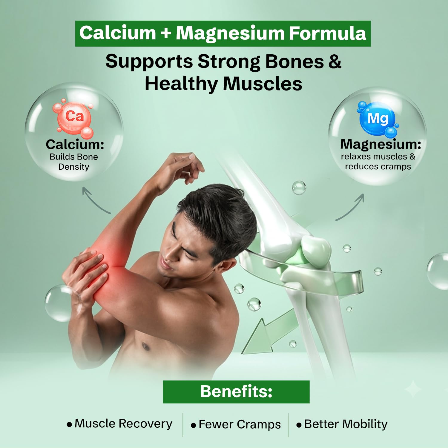 Nveda Calcium 1000mg with Vitamin D3, Magnesium, Zinc, Vitamin K2 & B12 – view 7