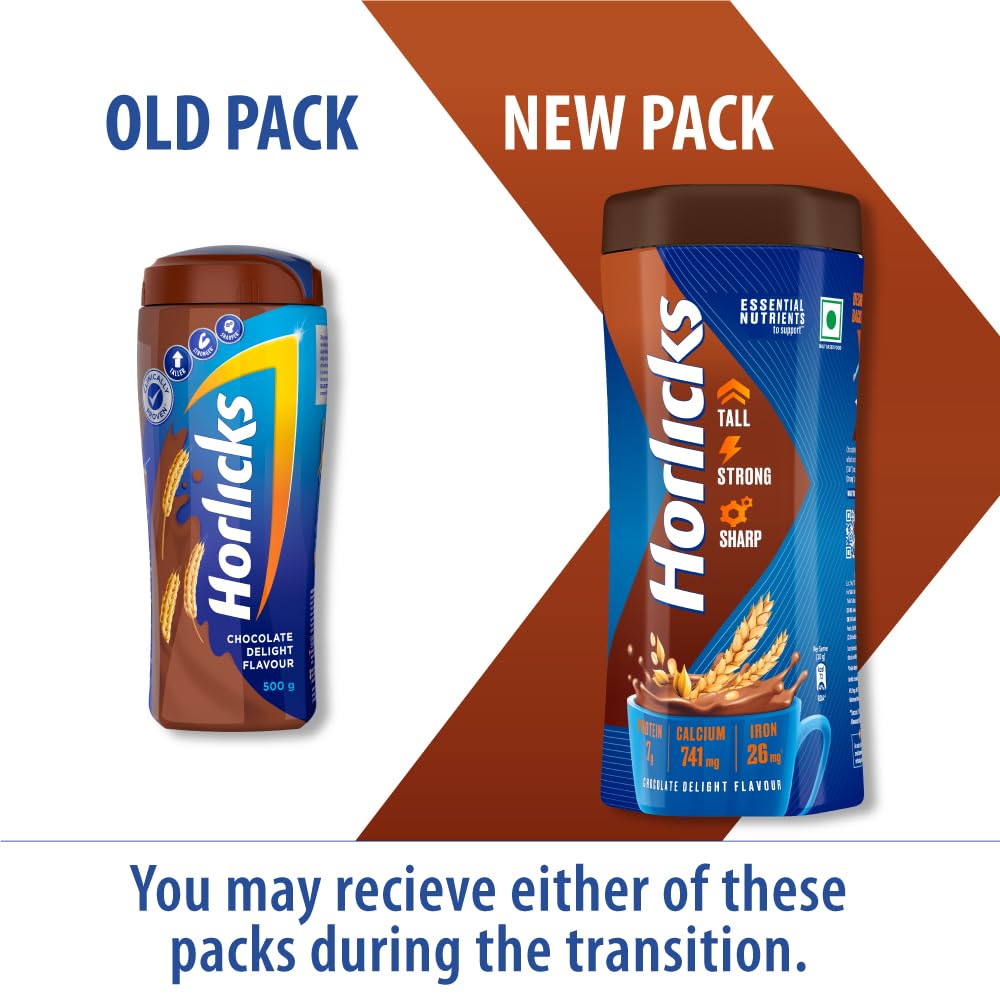 Horlicks Health and Nutrition drink - 500 g Pet Jar (Chocolate flavor) – view 3