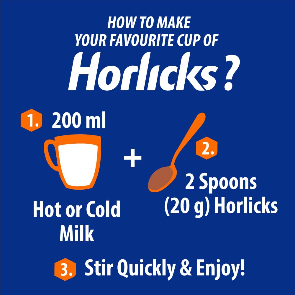 Horlicks Health and Nutrition drink - 500 g Pet Jar (Chocolate flavor) – view 5