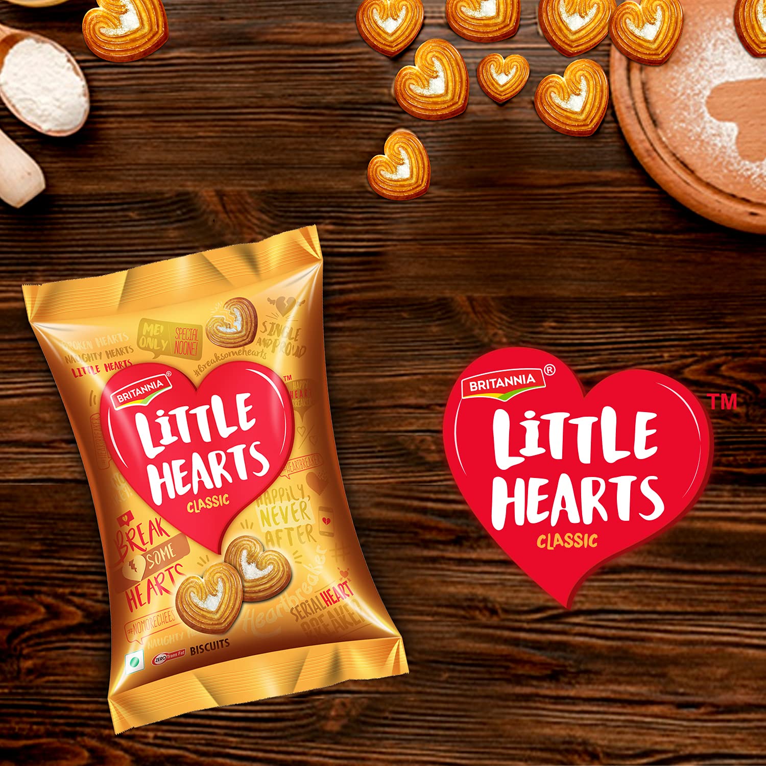Britannia Little Hearts Biscuits 70 g – view 3