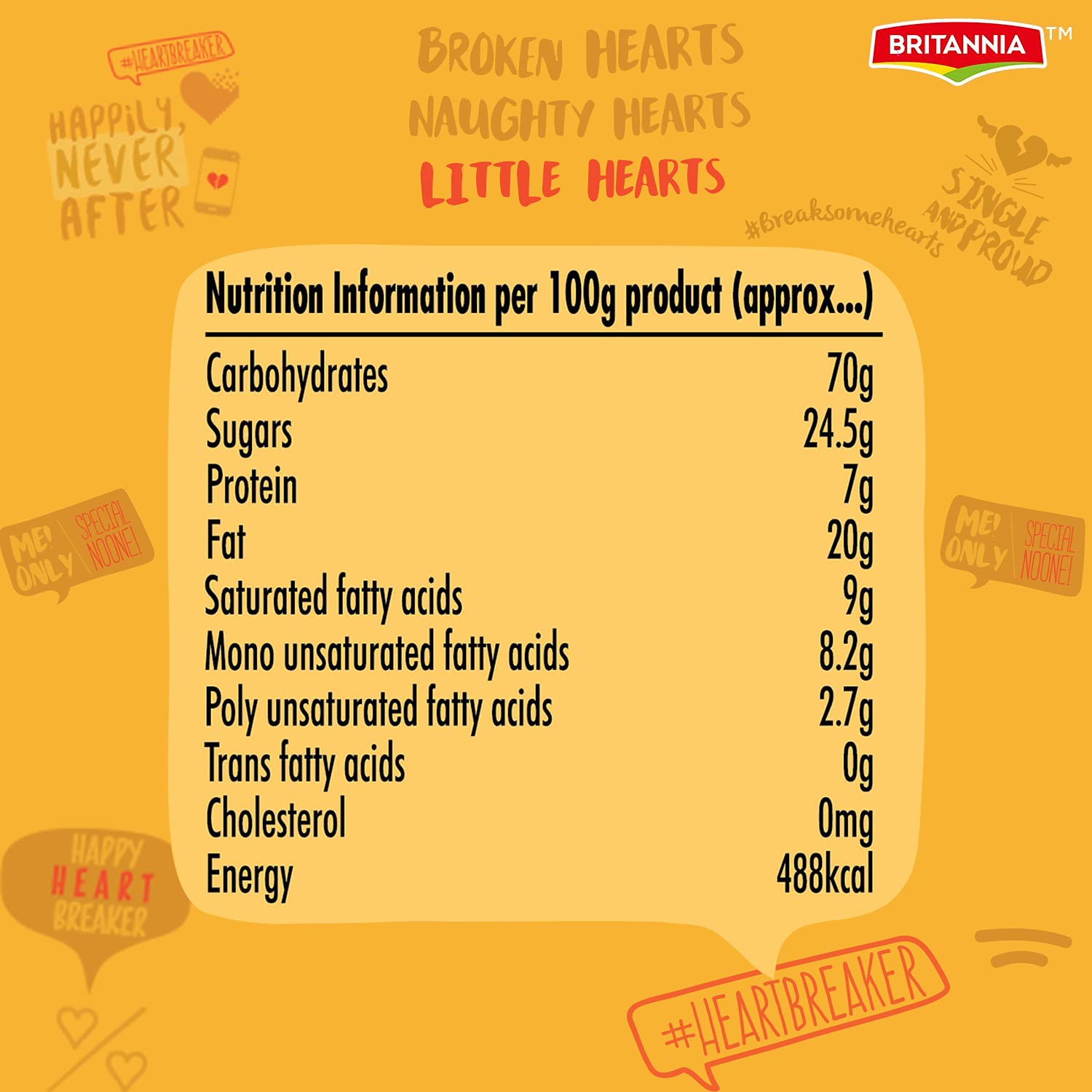 Britannia Little Hearts Biscuits 70 g – view 5