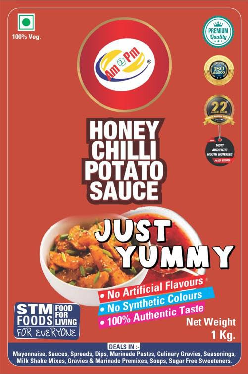 Am 2 Pm - Honey Chilli Potato Sauce Drizzling Sauce For Fast Food Specially To Make For Honey Chilli Patato - 1KG – view 5