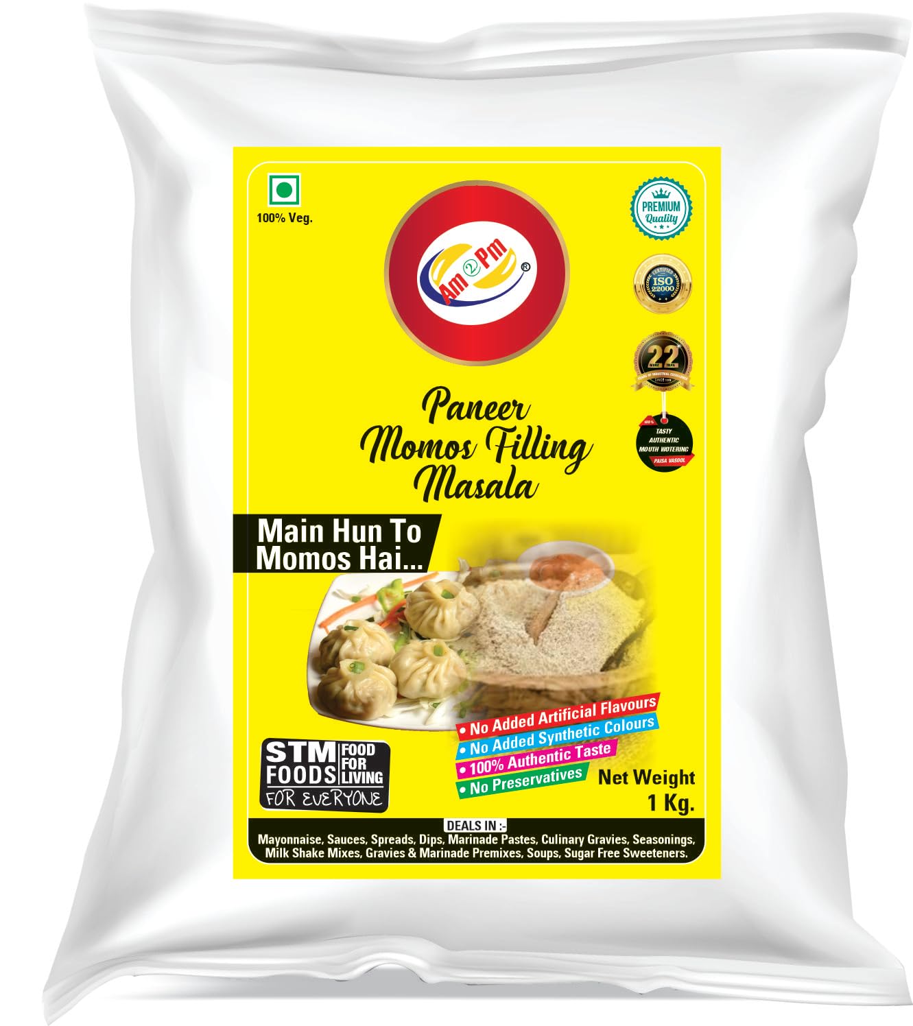 Am 2 Pm - Momos Filling Masala Veg-Non Veg-Paneer Chinese Masala Easy To Cook & Ready To Eat Foods - Pack of 3- (1KG Each) – view 4