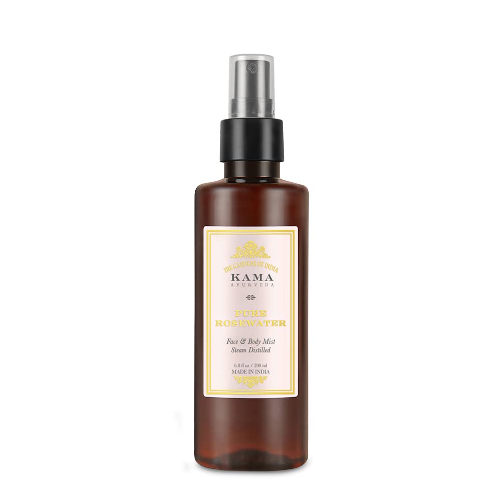 Front view of Kama Ayurveda Pure Rose Water face mist bottle