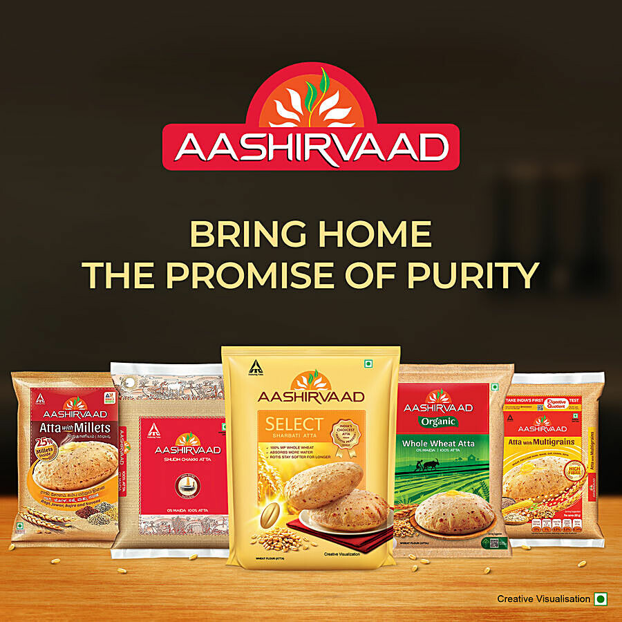 Aashirvaad Select Sharbati Atta - Rich In Nutrients, For Soft & Fluffy Roti 10 kg – view 9