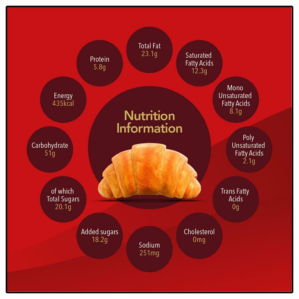 Britannia Treat Vanilla Creme Croissant Cream Roll 45 G – view 4