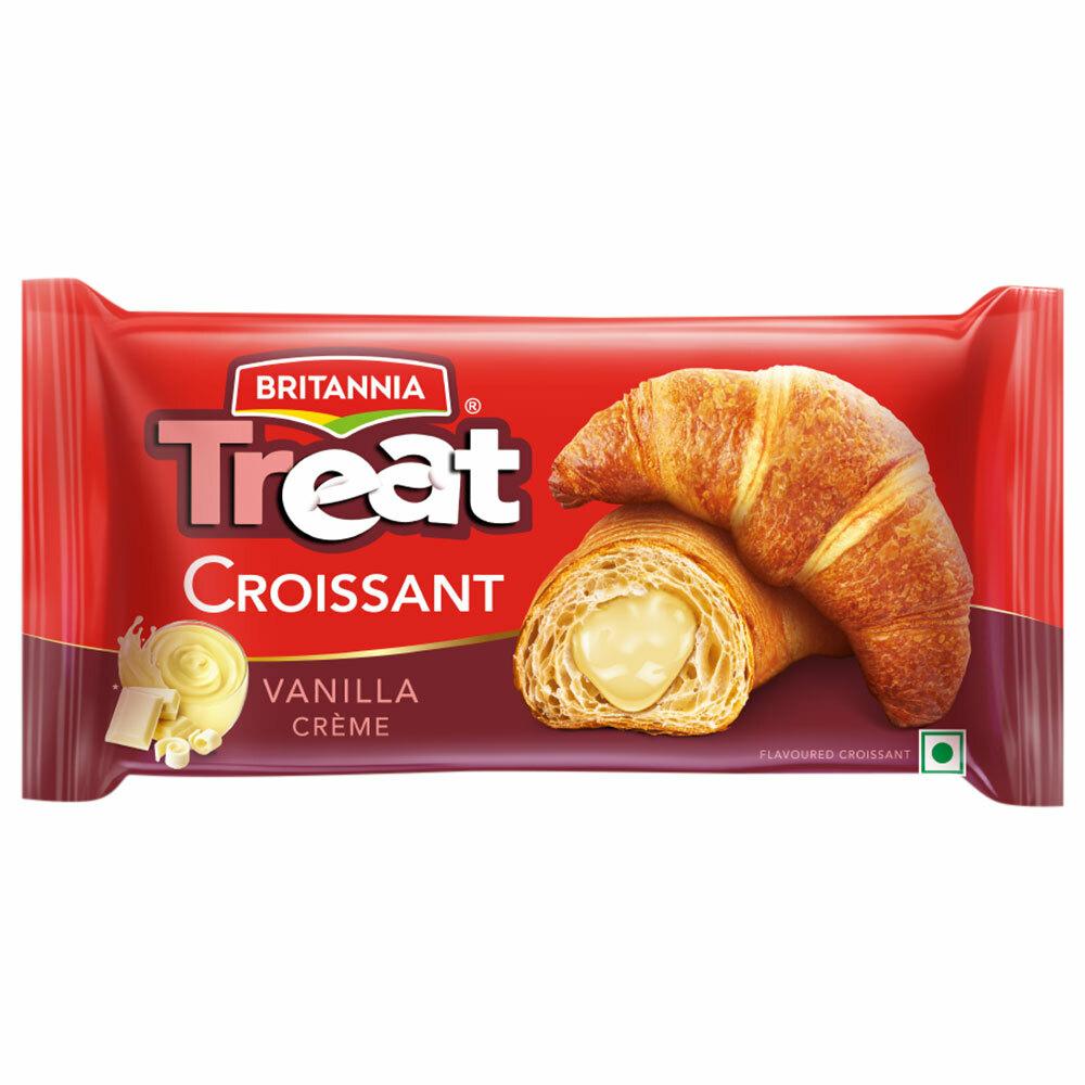 Britannia Treat Vanilla Creme Croissant Cream Roll 45 G – view 2