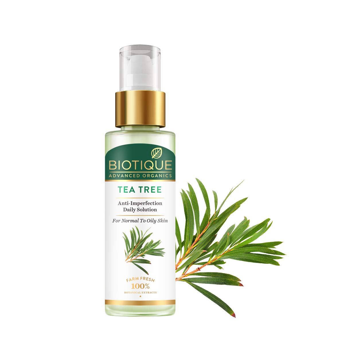 Biotique Tea Tree Anti-Imperfection Daily Solution Face Serum for Normal to Oily Skin, 30ml – view 2