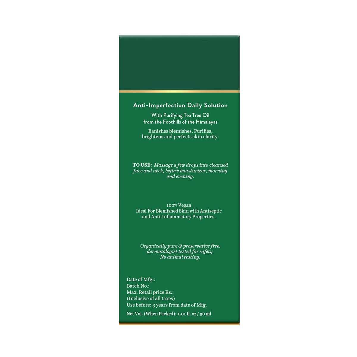 Biotique Tea Tree Anti-Imperfection Daily Solution Face Serum for Normal to Oily Skin, 30ml – view 3