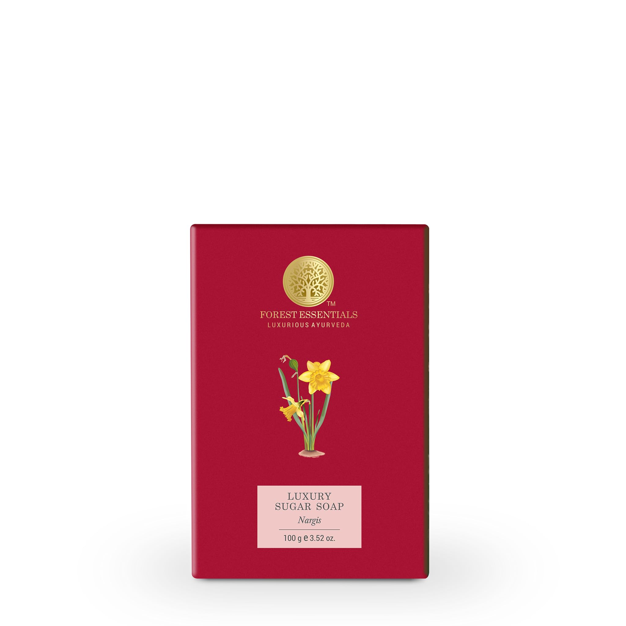 Forest Essentials Luxury Sugar Soap Sandalwood & Forest Essentials Luxury Sugar Soap Bitter Orange & Forest Essentials Luxury Sugar Soap Nargis Ayurvedic Luxury Handmade Soap – view 4