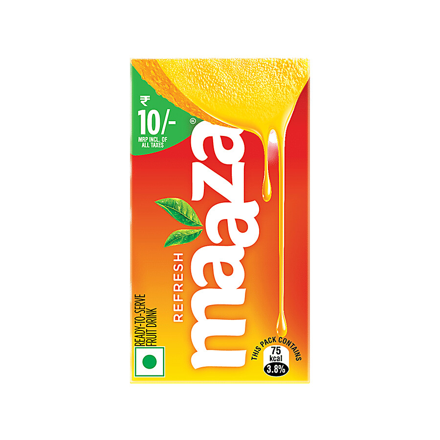 Maaza mango drink 125 ml compact refreshment pack