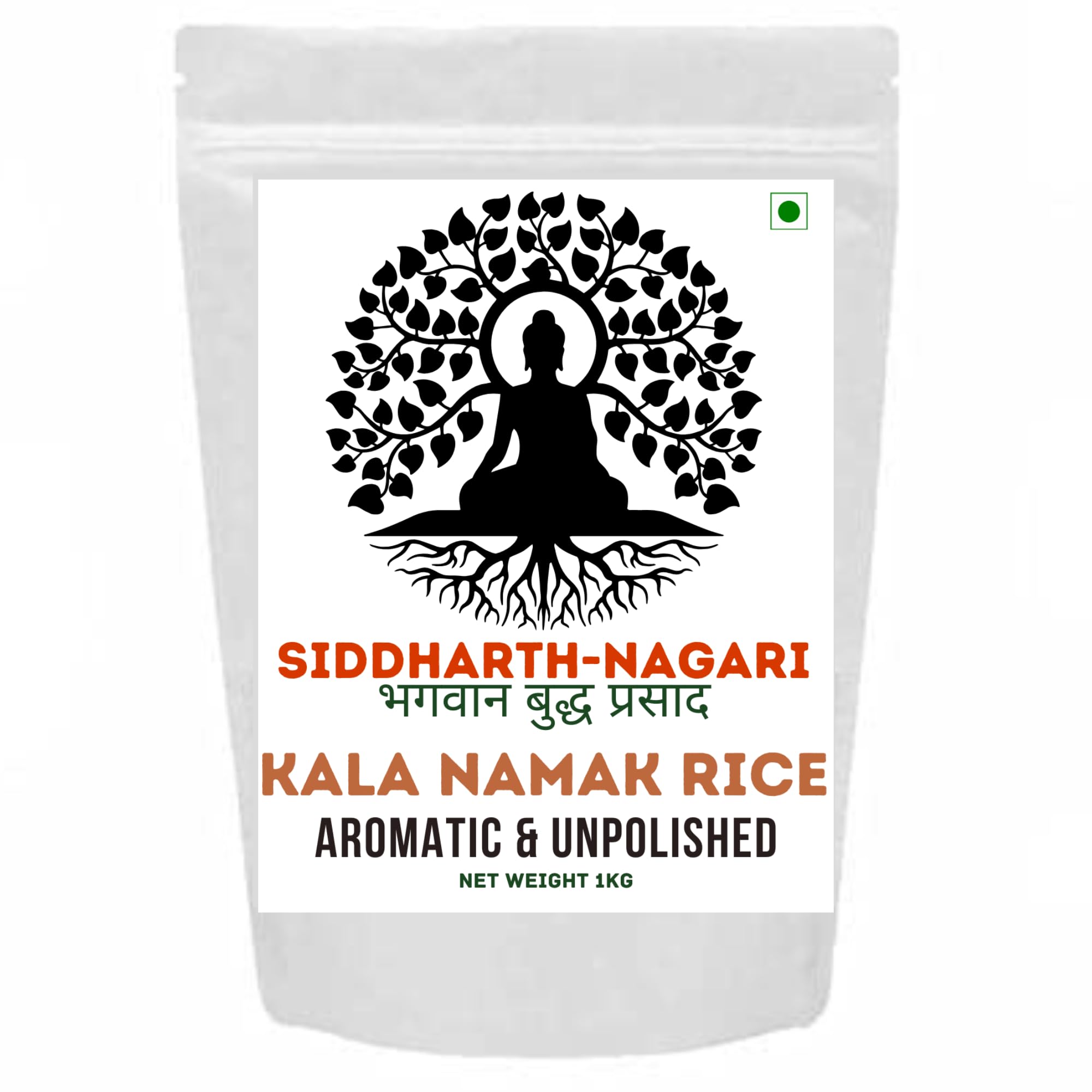 Kala Namak Rice | 2kg | Aromatic Rice | Unpolished Rice | Traditionally Milled - Diabetic Friendly | High in Zinc and Iron