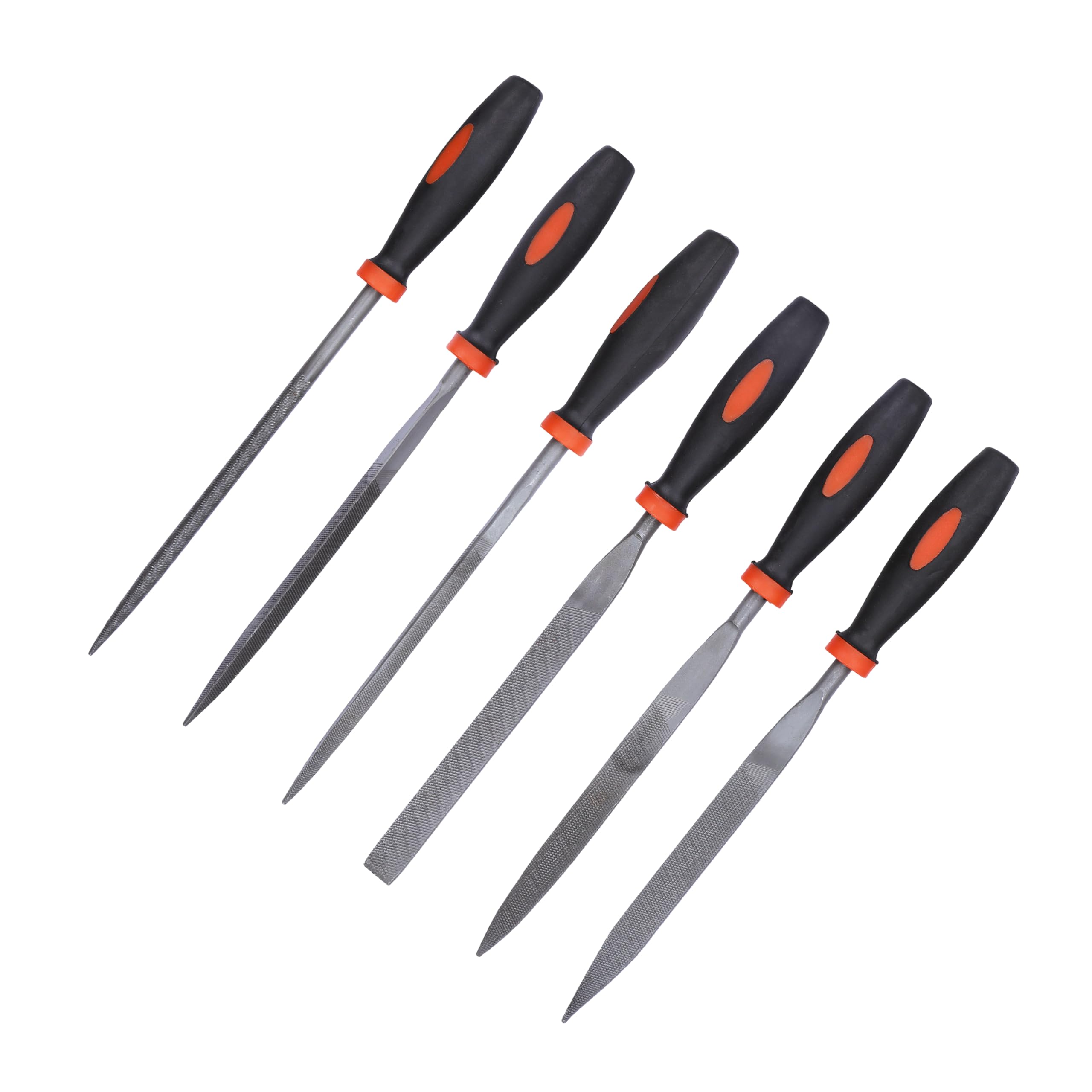 BLACK+DECKER BDHT22148 174mm 6-Piece Steel Needle File Set for Cutting & Smootheing Out Surfaces Ideal for Wood, Metal, Plastic for Home & DIY Use, ORANGE & BLACK – view 9