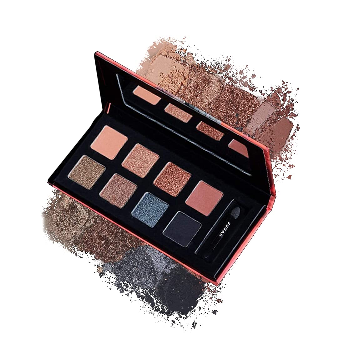 02 Warrior smokey eyeshadow palette with matte and shimmer shades