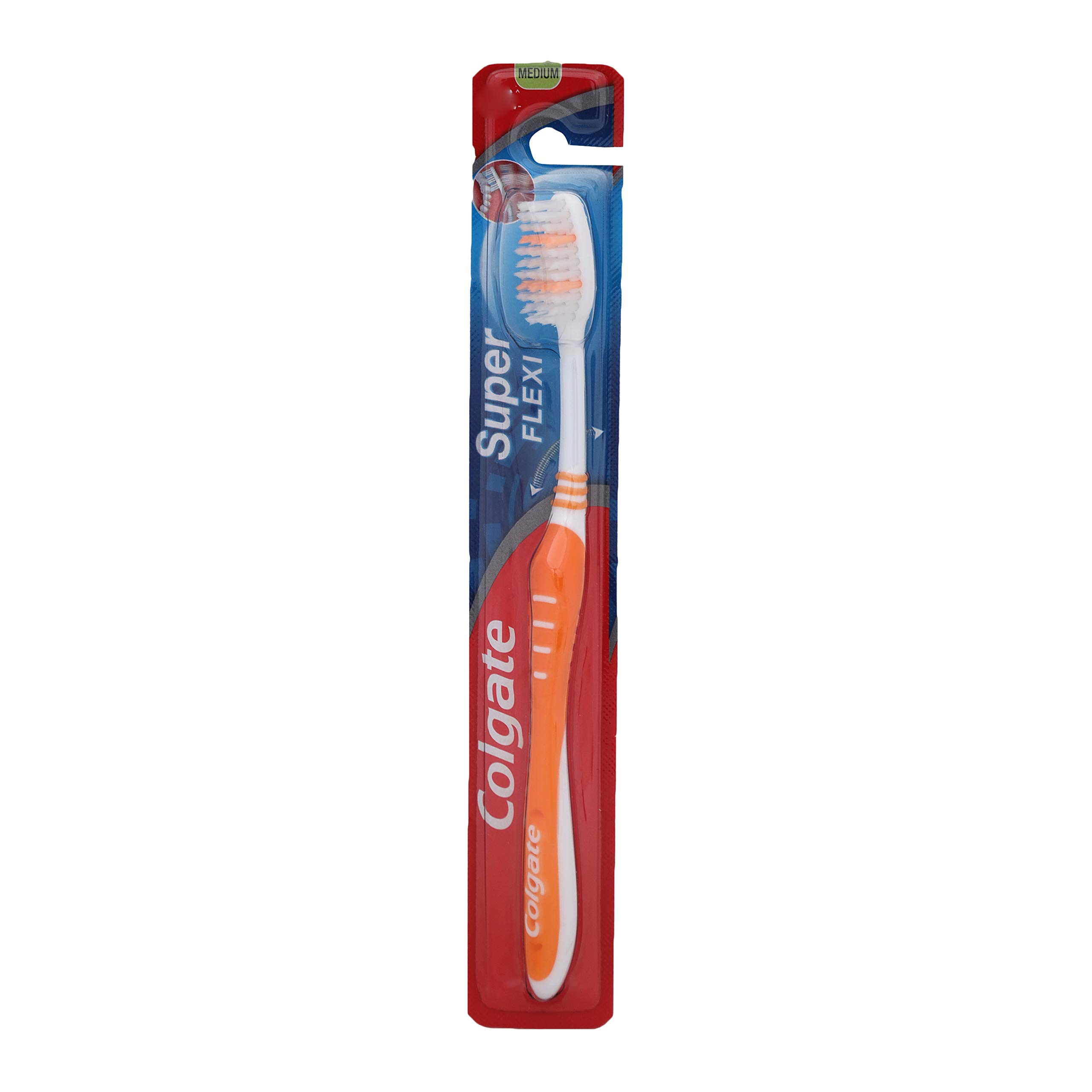 Colgate Super Flexi toothbrush with soft bristles and oval head