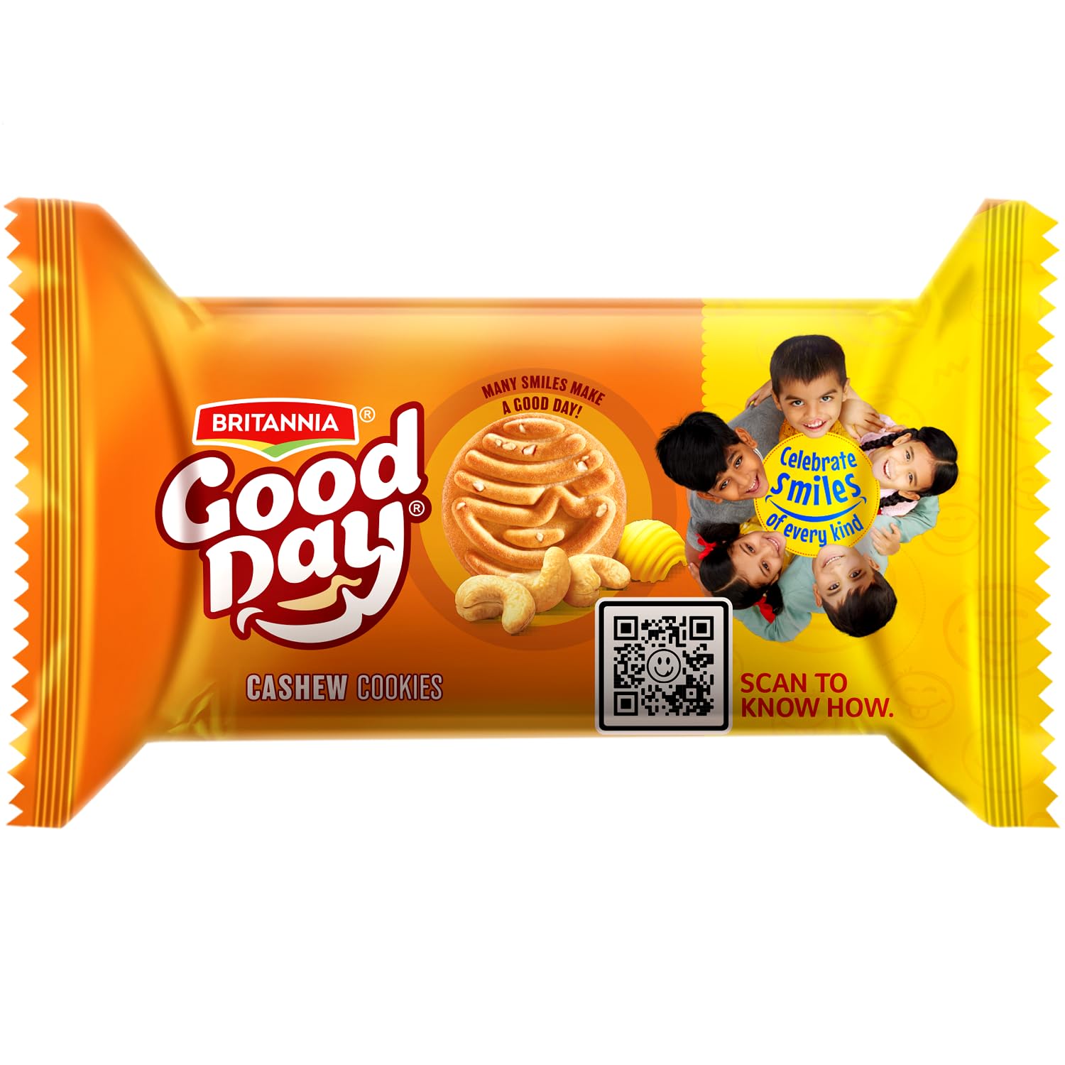 Britannia Good Day Cashew Cookies, 52.5g / 60g/53g +15g EXTRA =68g (Weight May Vary)