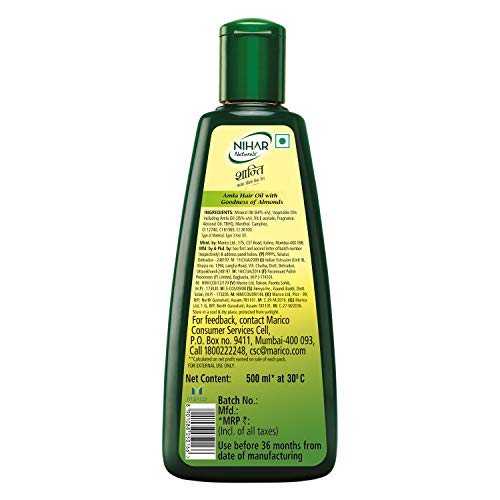 Nihar Shanti Amla Badam Hair Oil, 500 ml – view 6