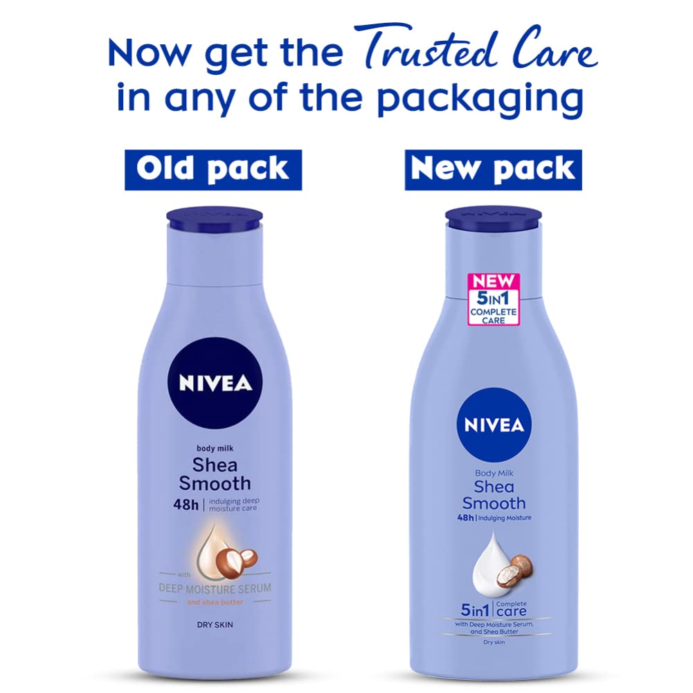 Nivea Body Lotion For Dry Skin, Shea Smooth, With Shea Butter, For Men & Women, 120 ml – view 2