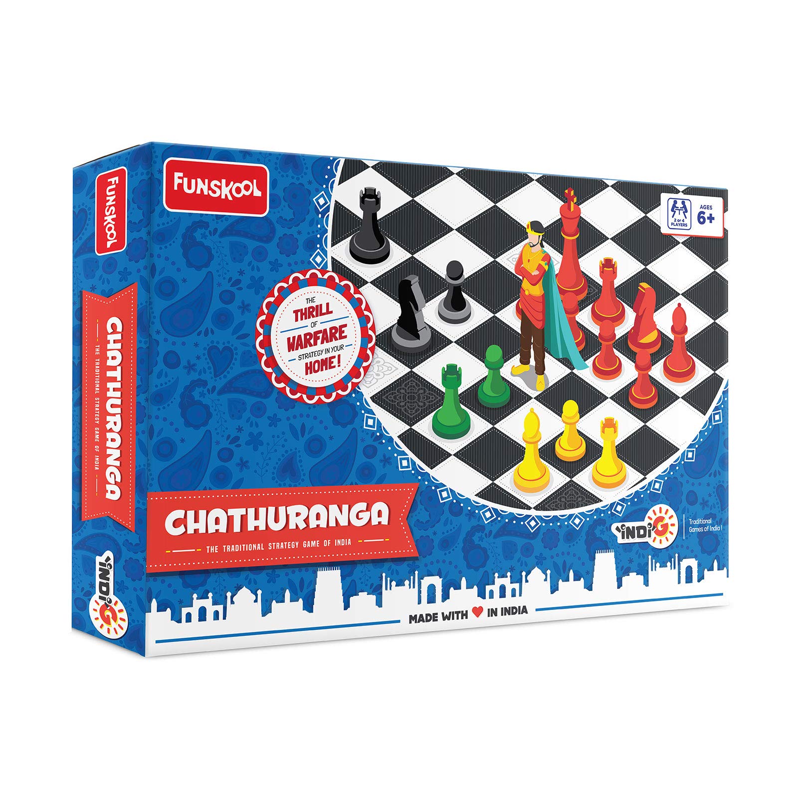 Funskool ancient Indian strategy game set with board and daala