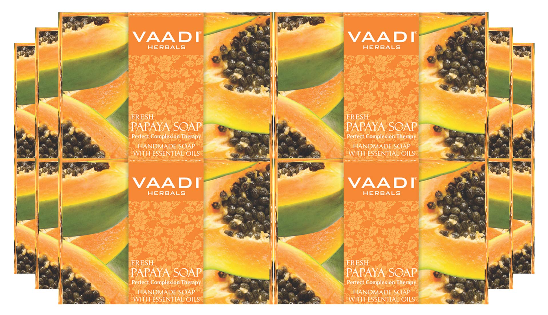 Vaadi Herbals Fresh Papaya Soap, 75g (Pack of 12) – view 2