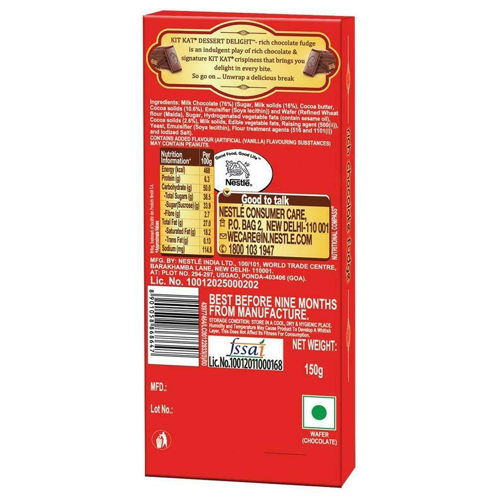 Kitkat Dessert Delight Rich Chocolate Fudge 150 G – view 2