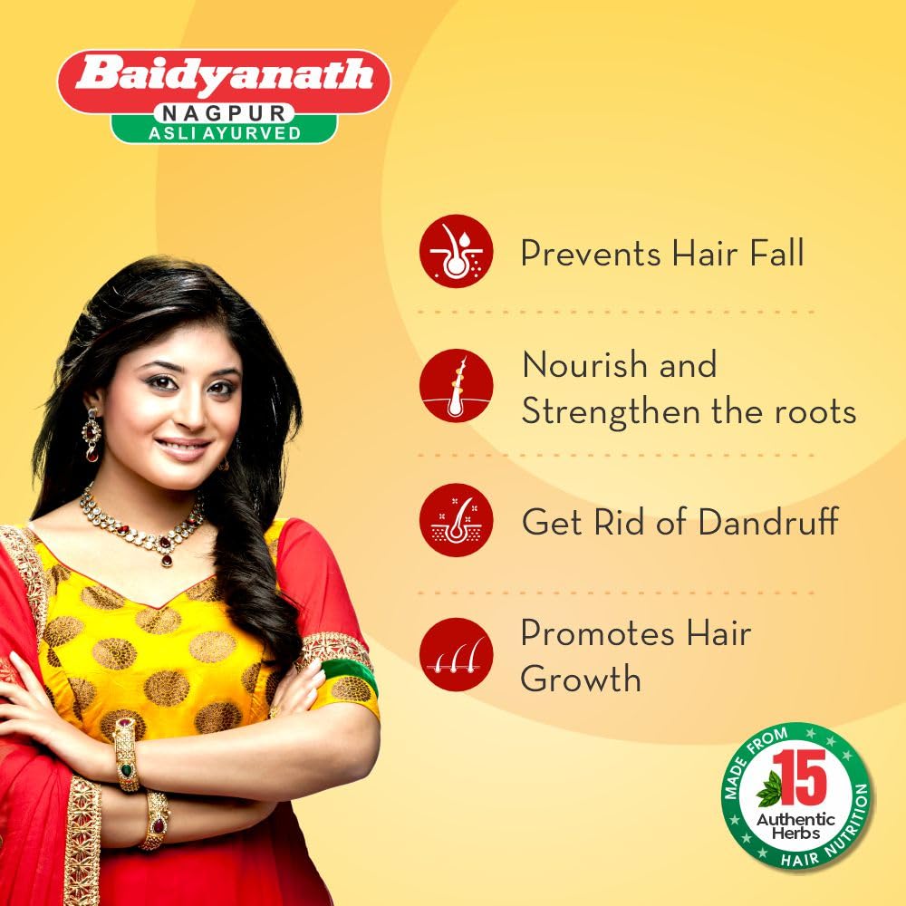 Baidyanath Maha Bhringraj Hair Oil - 200 ml – view 5