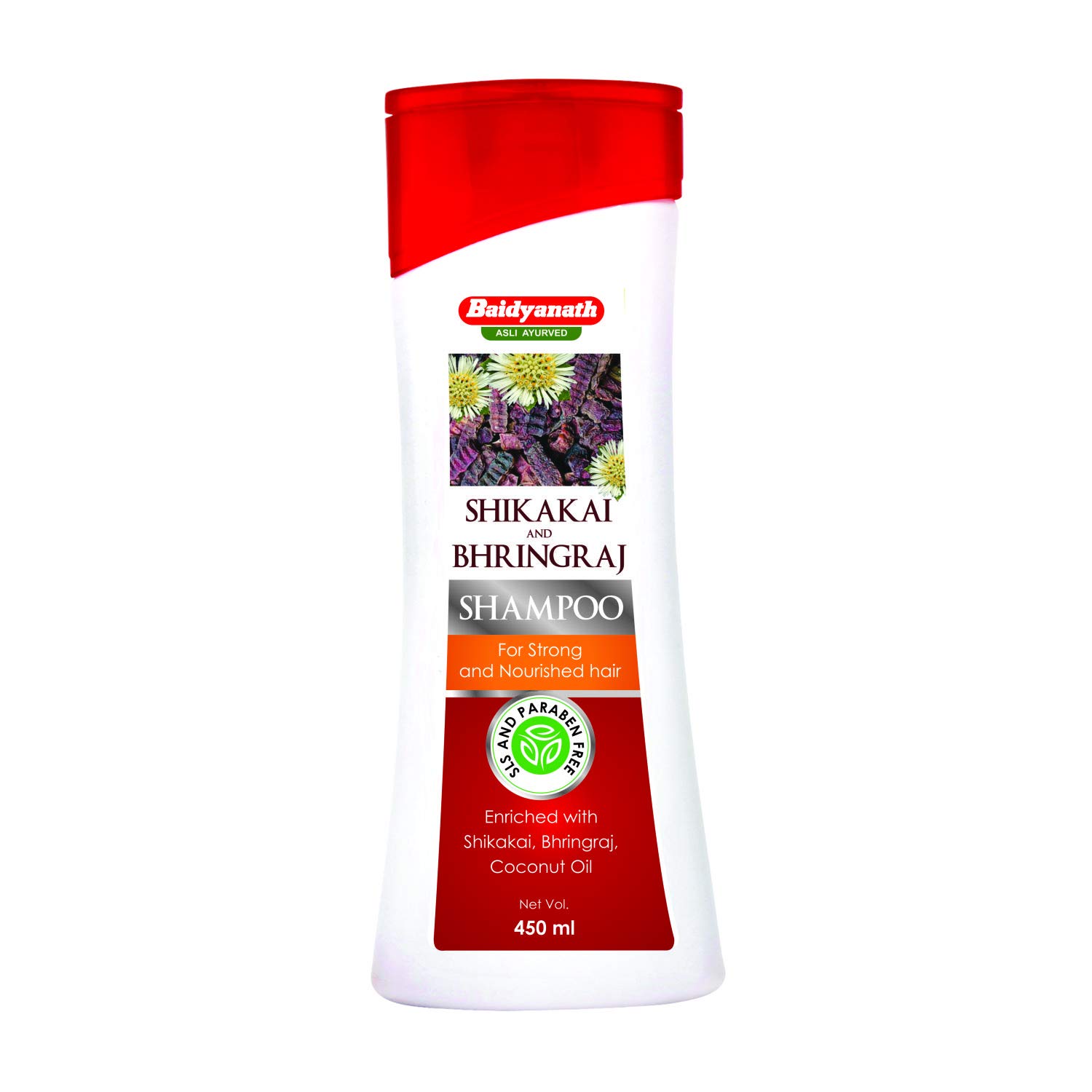 Baidyanath ayurvedic nourishing shampoo bottle with shikakai and bhringraj