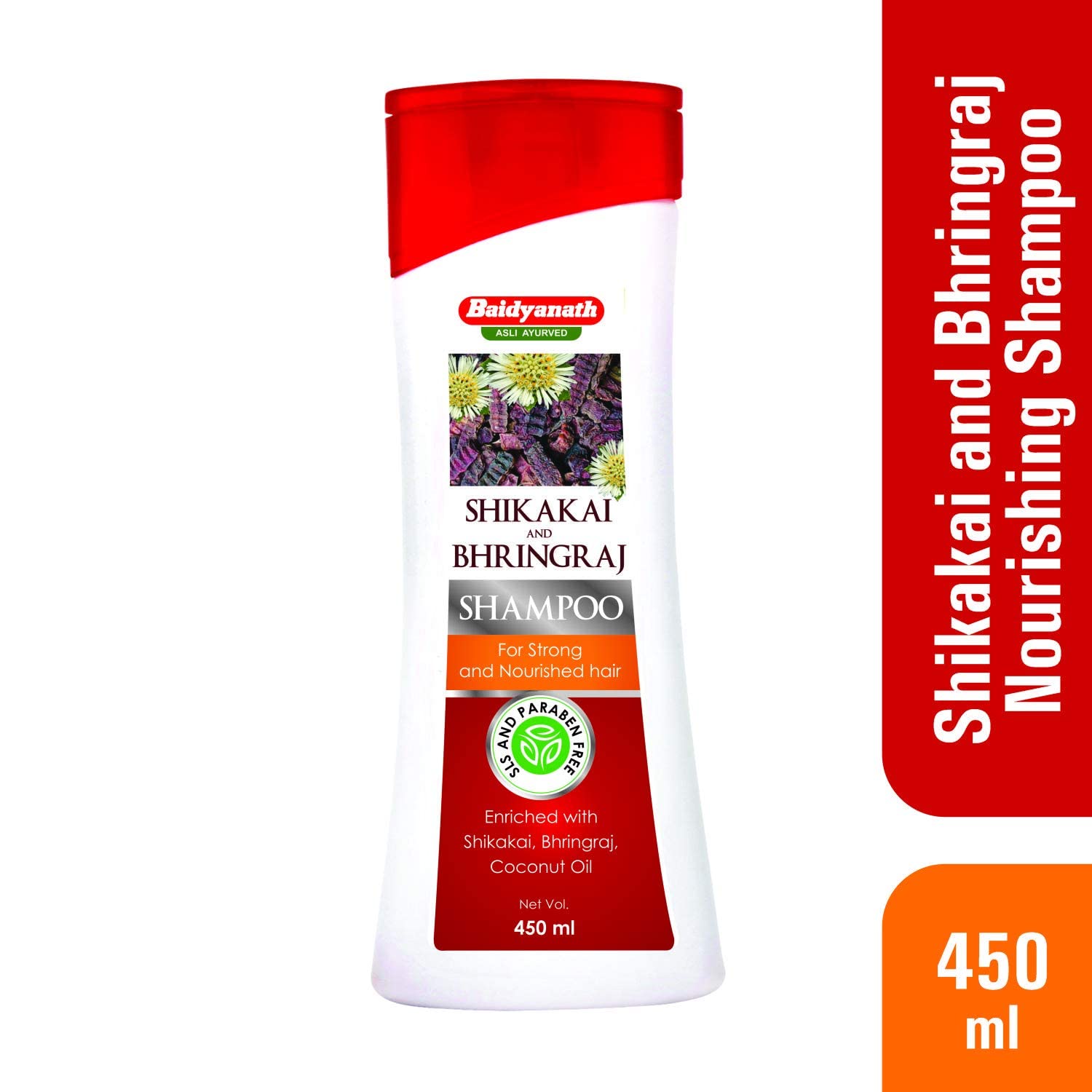 Baidyanath Asli Ayurved Shikakai and Bhringraj Nourishing Shampoo I Hair Strong Shampoo I Coconut Oil I 450 Ml - Sulfate & Paraben Free – view 4