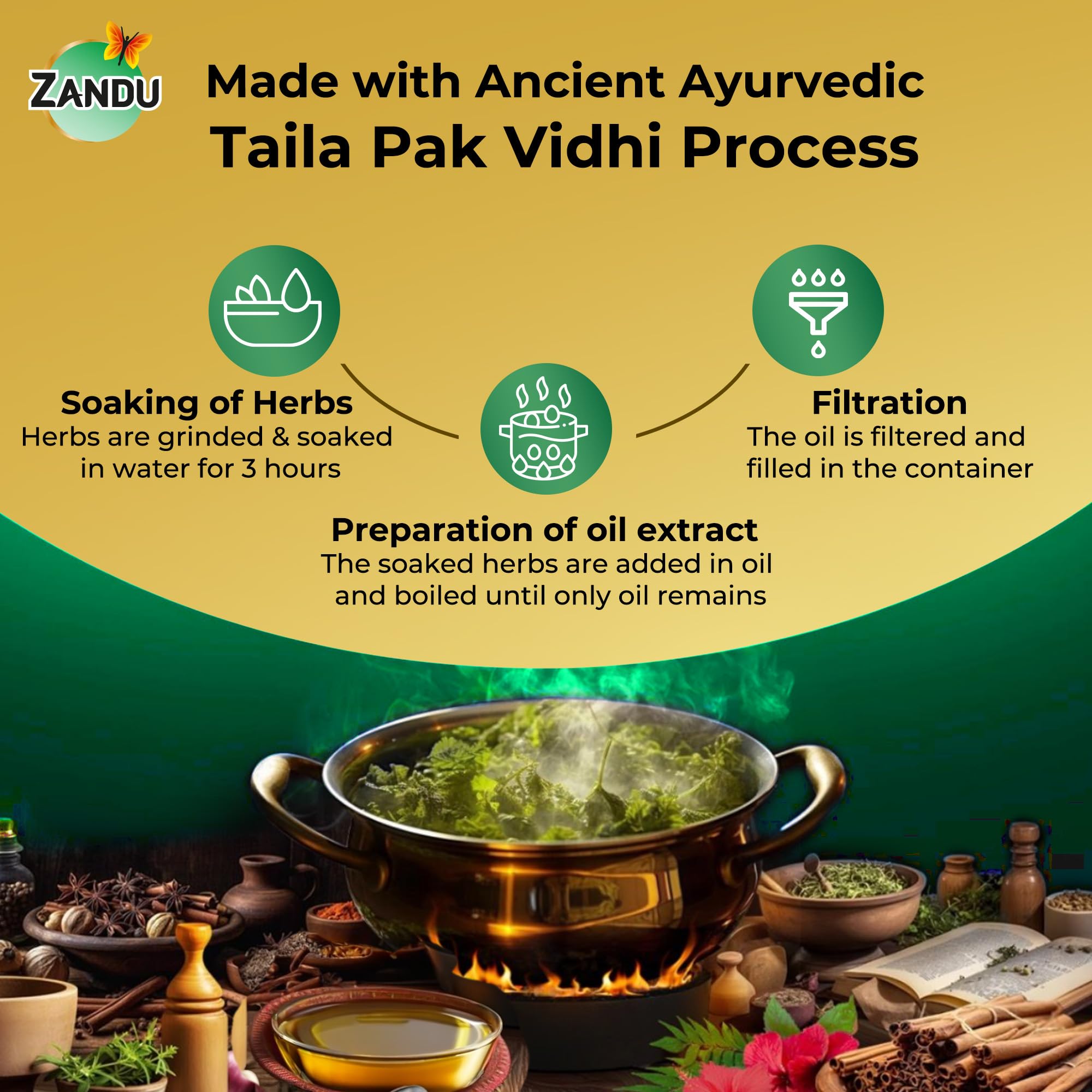 Zandu Neelibhringar Oil (100ml): 100% Ayurvedic Hair Growth Oil – view 5