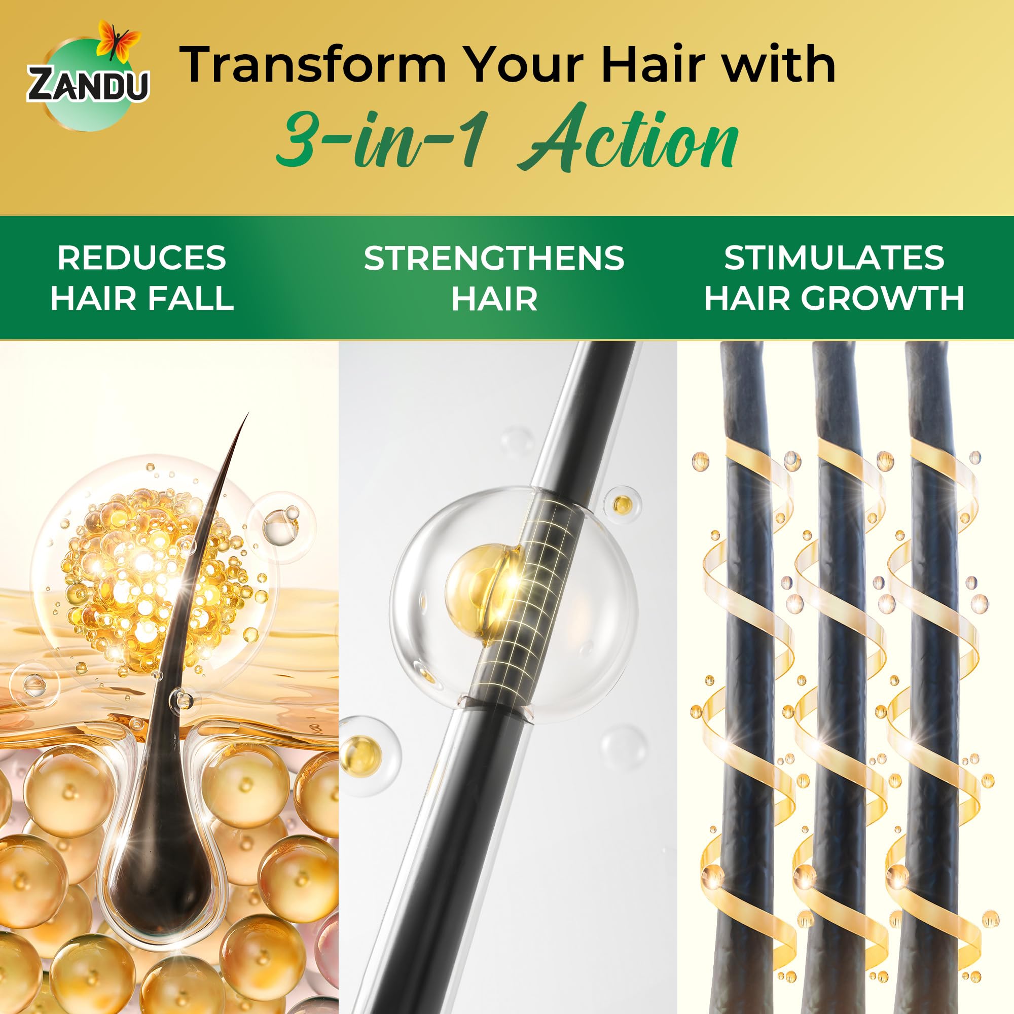 Zandu Neelibhringar Oil (100ml): 100% Ayurvedic Hair Growth Oil – view 7