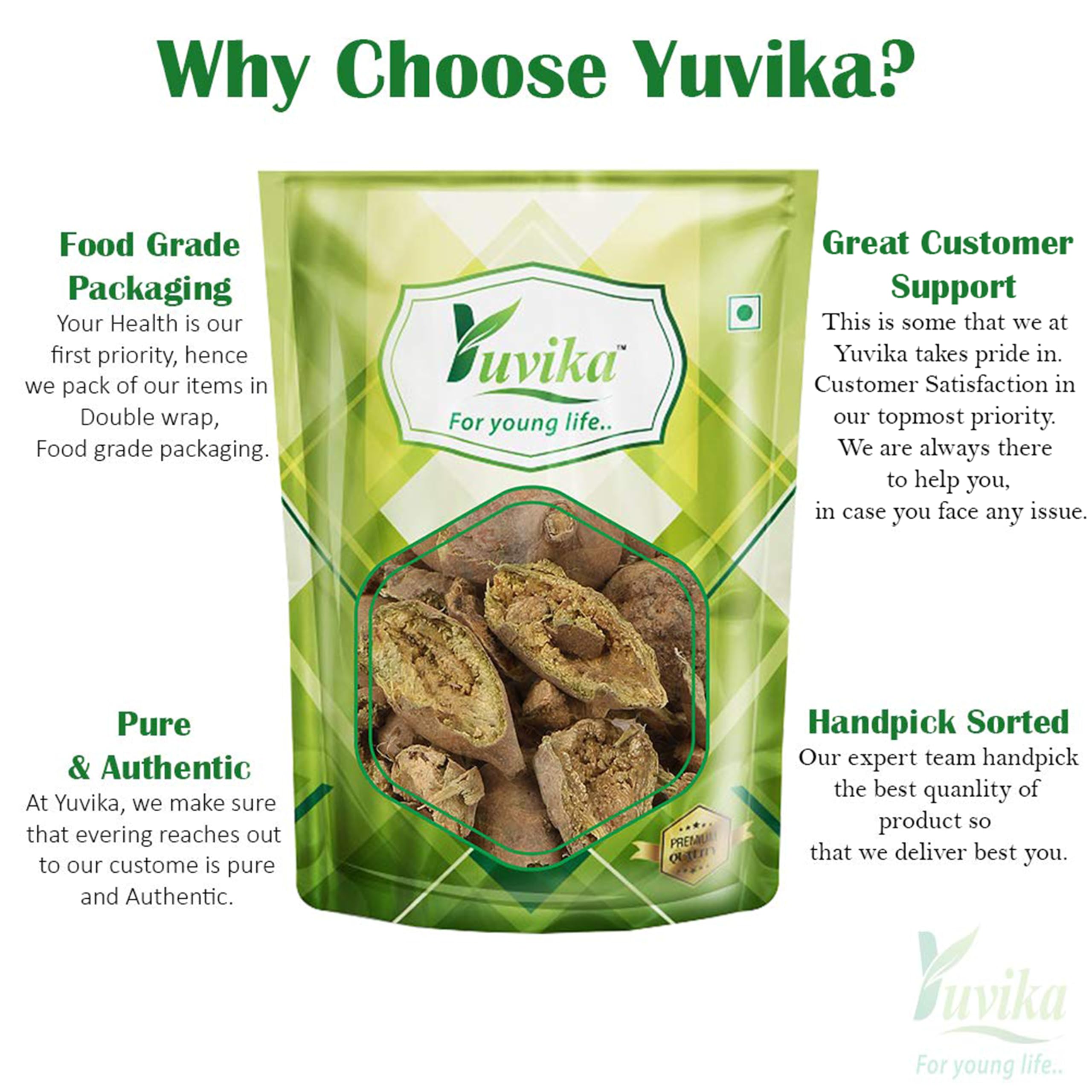 Yuvika Bahera Chilka - Terminalia Bellirica 100 Grams – view 3