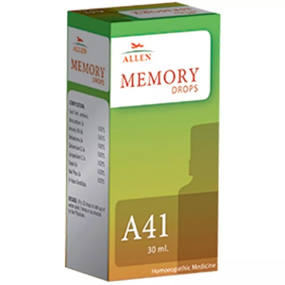 Allen Memory Drops A41 liquid medicine bottle front pack
