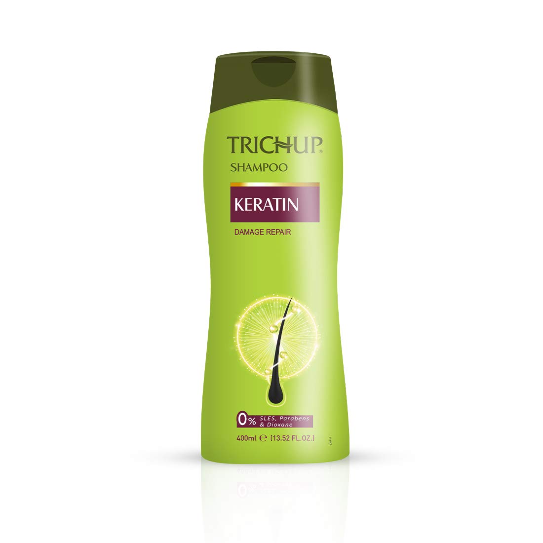 400 ml Trichup keratin shampoo bottle for frizz control
