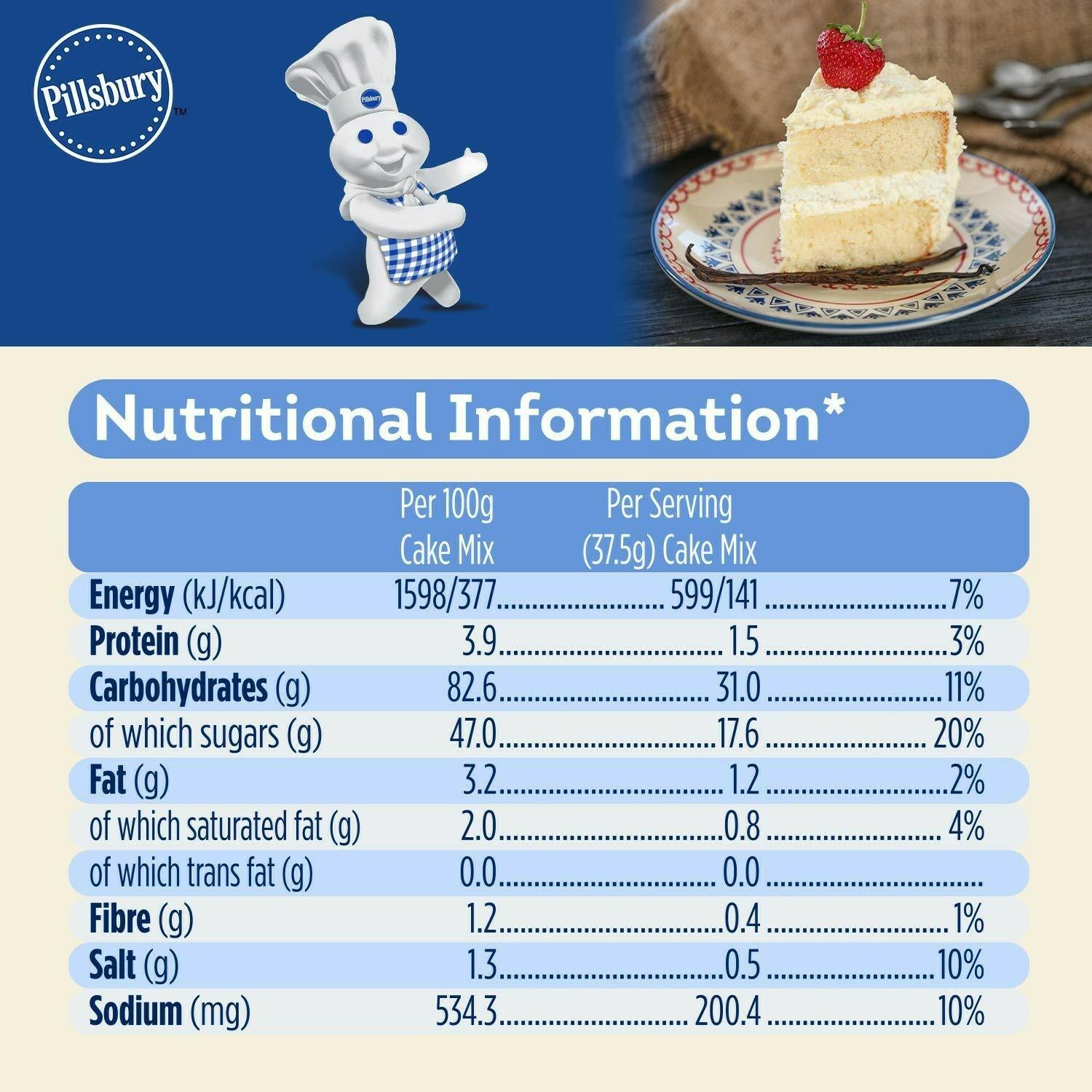 Pillsbury Oven Cake Mix, Vanilla, (Pack Of 4 - 225 Gm Each) – view 4