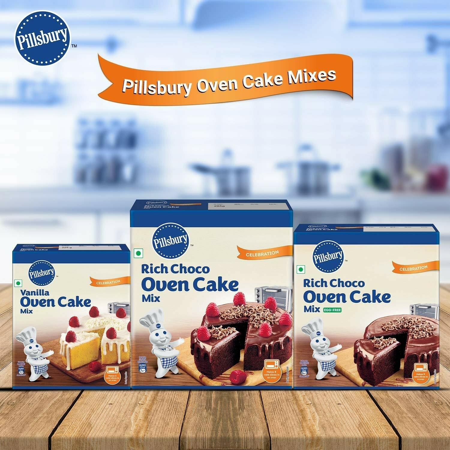 Pillsbury Oven Cake Mix, Vanilla, (Pack Of 4 - 225 Gm Each) – view 7