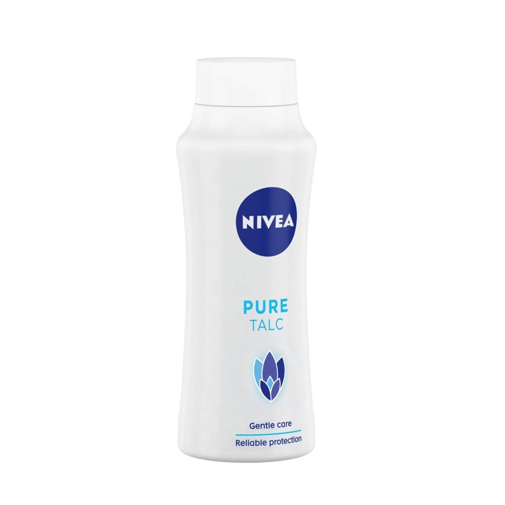 NIVEA Talcum Powder for Men & Women, Pure, For Gentle Fragrance & Reliable Protection Against Body Odour, 100 g – view 3